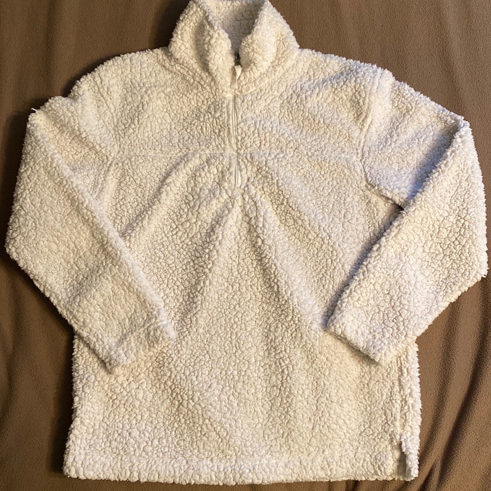 Fuzzy 1/4 zip pullover